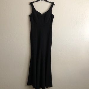 Betsy Adam black maxi dress